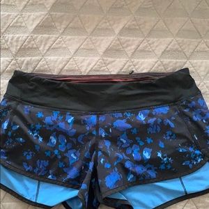 Blue Speed Up Lululemon 2.5 inch Shorts Size 8